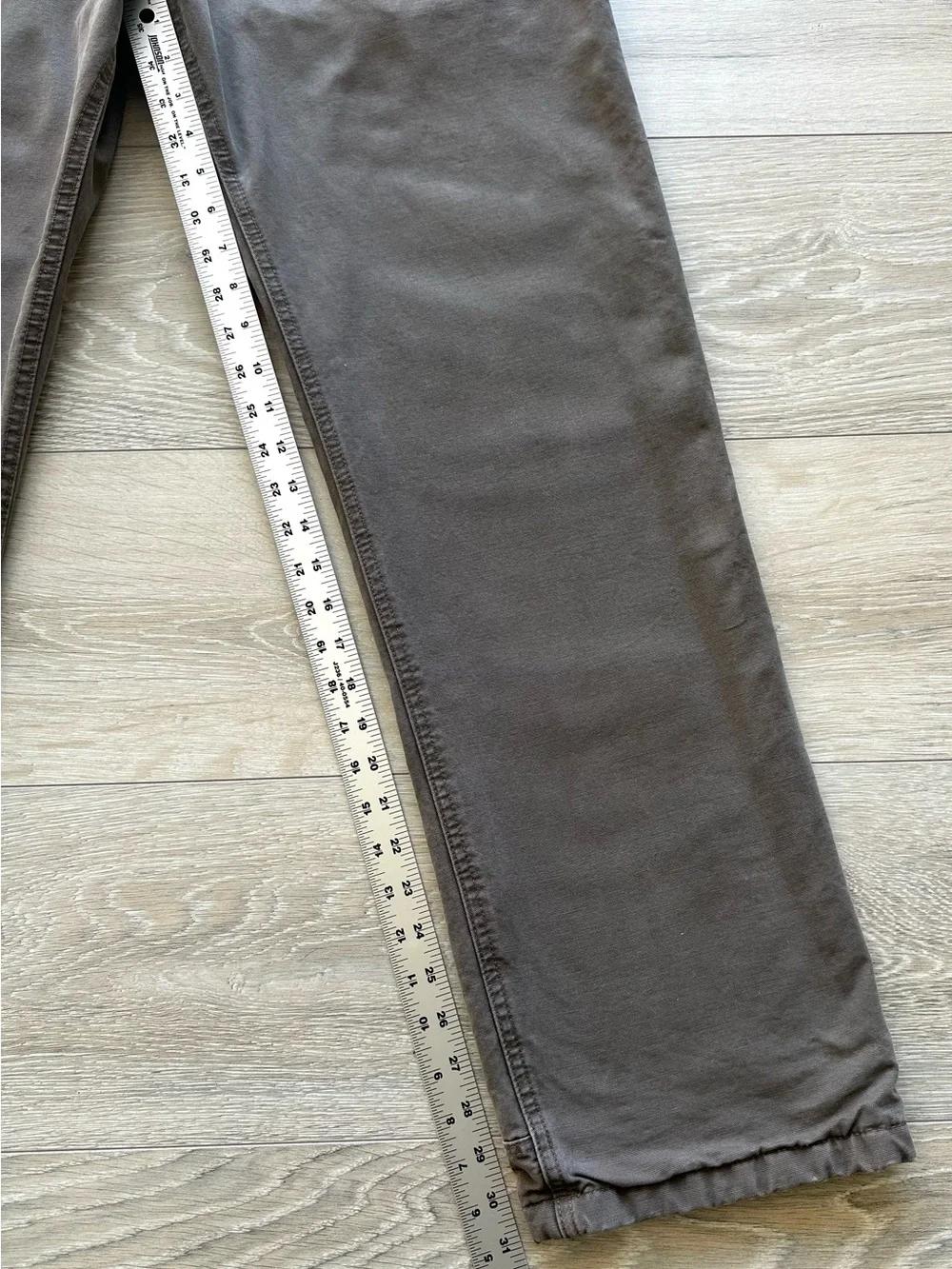 Eddie Bauer Fleece Lined Canvas Work Pants 34x32 Brown Carpenter Utility